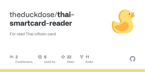 c thai smart card reader|theduckdose/thai.